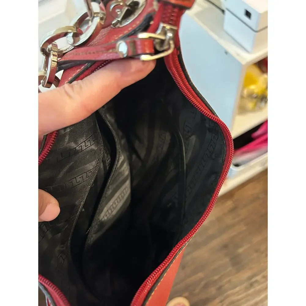 Tod's Vintage Micky Hobo Shoulder Leather Red Hobo Bag